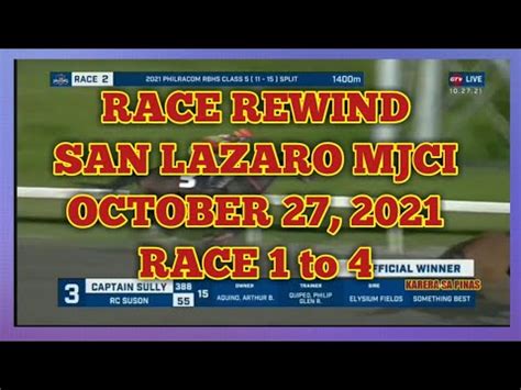 san lazaro live racing results.